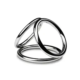 Металеве потрійне ерекційне кільце Sinner Gear UnbendableTriad Chamber (Розмір Medium)