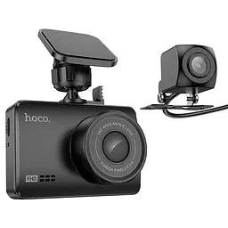 Відеореєстратор HOCO Driving recorder with display DV3 (dual-channel) 2.45", 1080p/30fps