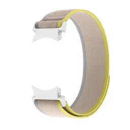 Ремінець для Samsung Galaxy Watch 4 Classic 42mm - бежево-жовтий Watchbands Cloth ширина кріплення 20мм нейлоновий (WB005-9596186) - мініатюра 3