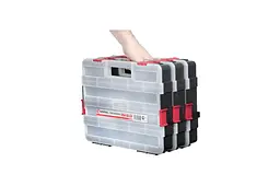 Органайзер для зберігання дрібних деталей із ручкою Intertool BX-4021 14.5" 375 x 280 x 67 мм - мініатюра 4