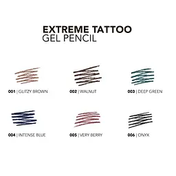 Гелевий олівець для очей Flormar Extreme Tattoo Gel Pencil, 05 Very Bery Бордовий - мініатюра 3