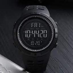 Чоловічий наручний годинник 1251 All Black Skmei acs0030834 - мініатюра 4