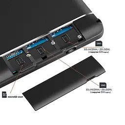 Планшет-телефон Adronix MT116 2GB RAM Matte Black + Чохол-клавіатура + Карта пам'яті 64GB - мініатюра 8