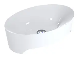 Умивальник Miraggio EVORA (0000189) Miramarble, Глянцевий, Накладний, Білий