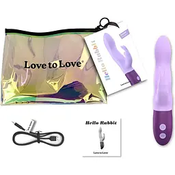 Вібратор-кролик Love To Love Hello Rabbit Violet - мініатюра 7