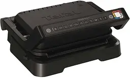 Гриль Tefal притискний OptiGrill 2 в 1 Black 2100Вт з'ємні пластини метал чорний (GC772830)