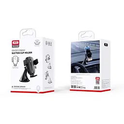 Автотримач XO C120 Instrument panel small suction cup holder Чорний - мініатюра 2