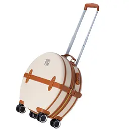 Валіза Semi Line 24" M Ecru/Brown (T5670-3) - мініатюра 3