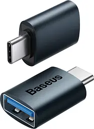Адаптер Baseus Ingenuity Series Mini OTG Adaptor Type-C to USB-A 3.1 blue (ZJJQ000003) - мініатюра 3