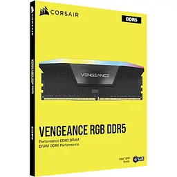 Модуль пам'яті DDR5 Corsair Vengeance RGB 2x8 ГБ 5200 МГц чорний (CMH16GX5M2B5200C40) [176505] - мініатюра 7