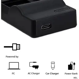 USB-зарядний пристрій NB-6L для камери Canon PowerShot SX530 HS, SX610 HS, SX710 HS, SD1200 IS, SD1300 IS, S120 IXY 10S IXY 30S - мініатюра 2