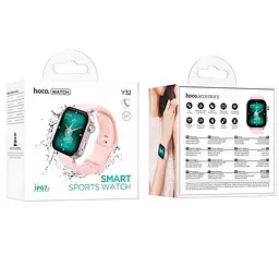 Смарт-годинник Hoco Y32 Smart sports watch (call version) Pink - мініатюра 6