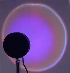 Лампа проекційна з ефектом заходу сонця від павербанку Atmosphere Sunset Lamp - мініатюра 2
