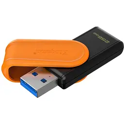 USB флеш накопичувач Kingston 256GB DataTraveler Exodia S Black/Orange USB 3.2 (DTXS/256GB) - мініатюра 2