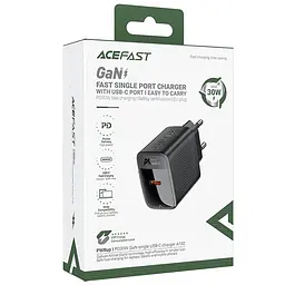 МЗП Acefast A102 PD30W GaN (1USB-C) Black - мініатюра 2