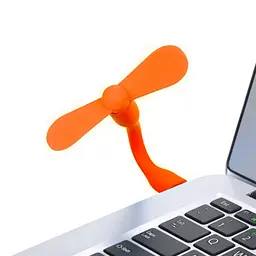 Вентилятор мобільний USB помаранчевий - мініатюра 2