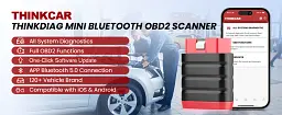 Універсальний автосканер Мультимарочний OBD2 Thinkcar ThinkDiag Mini Професійний діагностичний автомобільний сканер ОБД2, EOBD, ELM327 (19804) - мініатюра 3