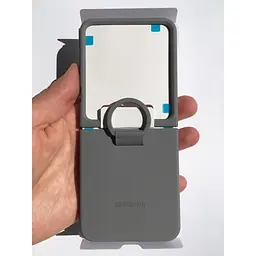 Оригінальний силіконовий чохол із кільцем Silicone Cover with Ring для Samsung Galaxy Z Flip6/Flip 7 FE/ Flip5 Gray EF-PF741TJEGUA SM-F741/SM-F761/SM-F731 - мініатюра 4