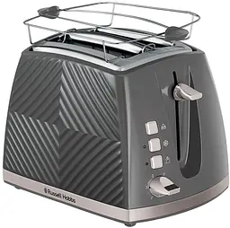 Тостер GrooWe 2 Slice 850Вт, підігрів, розморожування, пластик, сірий Russell Hobbs kuh0014911 - мініатюра 2