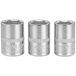 Набір головок Stanley торцевих 1/4" Maxi Drive, із шестигранним профілем, 3 шт: 11, 12, 13 мм. (FMMT17092-0)