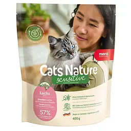 Сухий корм для котів із чутливим травленням Mera Cats Nature Sensitive Salmon (Lachs) з лососем 400 г