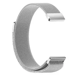 Міланський сітчастий ремінець Primo для годинника Samsung Galaxy Watch Active (SM-R500)/Active 2 (SM-R820/R830) Silver - мініатюра 2