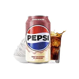 Напій газований Pepsi Zero Sugar Cream Soda 330 мл