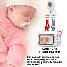 Відеоняня з дисплеєм для мами та дітей для спостереження камера та аудіо зв'язок ABM600 - мініатюра 8