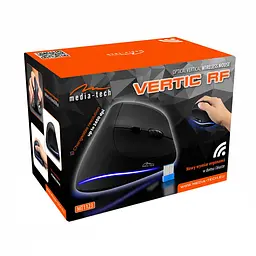 Мишка Media-Tech VERTIC, бездротова, 5кн., 2400dpi, чорна - мініатюра 8