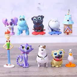 Іграшки фігурки з мультфільму Дружні Мопси 12 шт Puppy Dog Pals - мініатюра 2