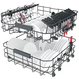 Посудомийна машина Whirlpool вбудовувана, 14 комплектів WIC3C33PFE - мініатюра 10