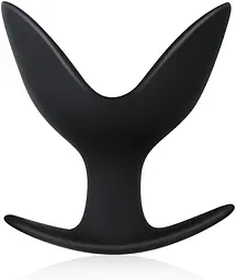 Анальна пробка розширювач фістинг-плаг BUTTR No.10 Hook Anchor Plug — чорна, гнучка, велика, діаметр 9,8 см - миниатюра 5
