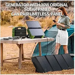 Портативна сонячна електростанція PD PN-600 600w із панеллю Browey Solar Panel 22W PN-600 - мініатюра 8
