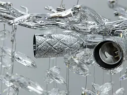 Люстра підвісна Гліцинія Diasha P8058/D500HR хром 6xE14 - мініатюра 4