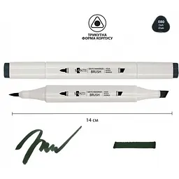 Набір акварельних маркерів Santi Sketch SM-80 темний хакі 6 шт. (391110) - мініатюра 2