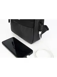 Сумка-слінг 31 х 21 х 7 см Weatro Чорна ssch-kit-0045 (ssch-kit-0045) - мініатюра 8