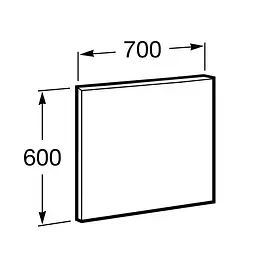 Дзеркало для ванної кімнати Roca Victoria Basic 70 см A812327406 - мініатюра 3