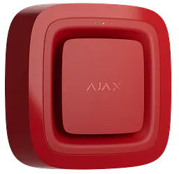 Бездротовий звуковий адресний пожежний оповіщувач Ajax EN54 FireProtect (Sounder) Jeweller Red