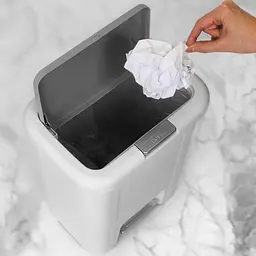 Відро для сміття MBM My Home з кришкою та педаллю 18 л сіре (BIN-03 18L GRAY) - мініатюра 7