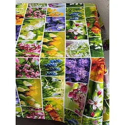 Скатертина Ecotton Першоцвіти рогожка 150 x 220 см (24621) - мініатюра 4