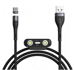 Кабель Baseus Zinc Magnetic Safe Fast Charging Cable USB to Type-C/Lightning/MicroUSB 3A 1m CA1T3-AG1 Black-Grey