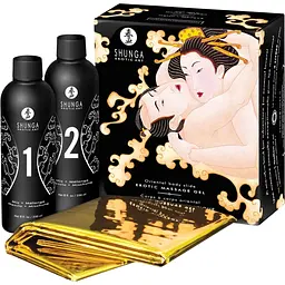 Набір для еротичного масажу Shunga Oriental Body-to-Body диня і манго, 500 мл