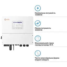 Сонячний інвертор Solis S6 20kW HV-Batteries (S6-EH3P20K-H) - мініатюра 2