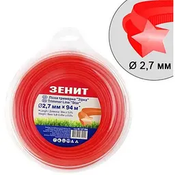 Жилка косильна Зеніт "Зірка" 2,7 мм x 94 м (40127094)