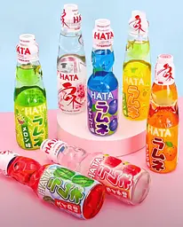 Газований напій з кулькою Hatakosen Ramune Mango 200мл - мініатюра 6