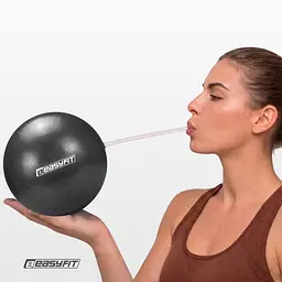 М'яч для пілатеса EasyFit 20 см чорний - мініатюра 6