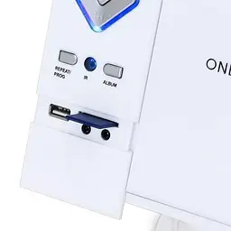 Стереосистема OneConcept V-12 MP3 CD плеєр USB SD AUX Білий (10006663) - мініатюра 8