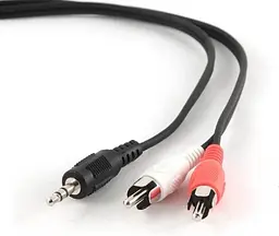 Аудіо-кабель 2xRCA/2xRCA (2 тюльпана - 2 тюльпана (M/M)) Cablexpert (CCA-2R2R-6), 1.8m Black
