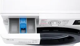Пральна машина LG з фронтальним завантаженням F2J5HS9W, 7кг, 1200, A+++, Пар, глибина 45см, Дисплей, Інвертор, Білий (F2J5HS9W) - мініатюра 13