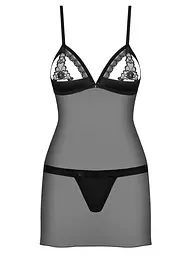 Комплект білизни Obsessive 865-CHE-1 S/M чорний - мініатюра 5